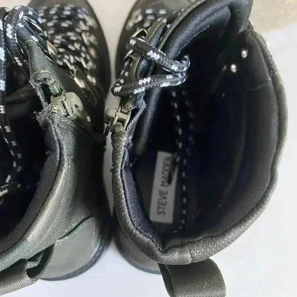 Steve Madden Geiger Lace-Up Combat Boot Size 6 - Picture 8 of 12